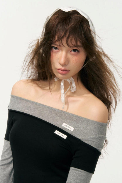 Color-Block Knit Tee