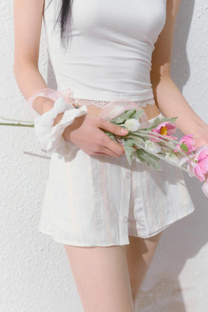 Sporty Strap Knit Top Set-Up