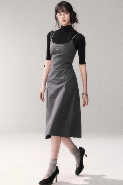 Retro Cotton A-Line Dress