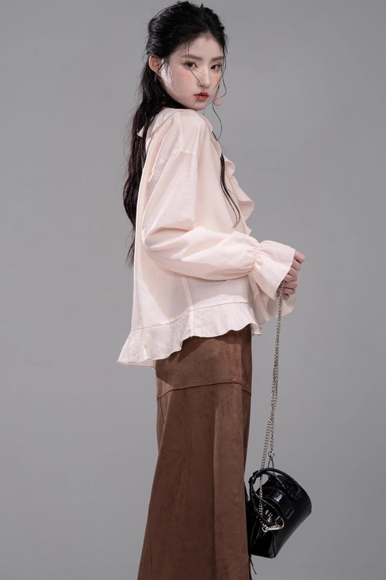 Peony Ruffle Cardigan