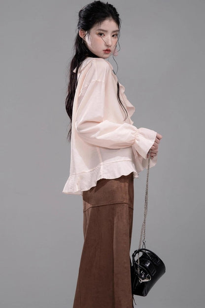 Peony Ruffle Cardigan