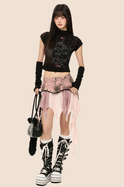 Slim Fit Short Sleeve Crop Tee