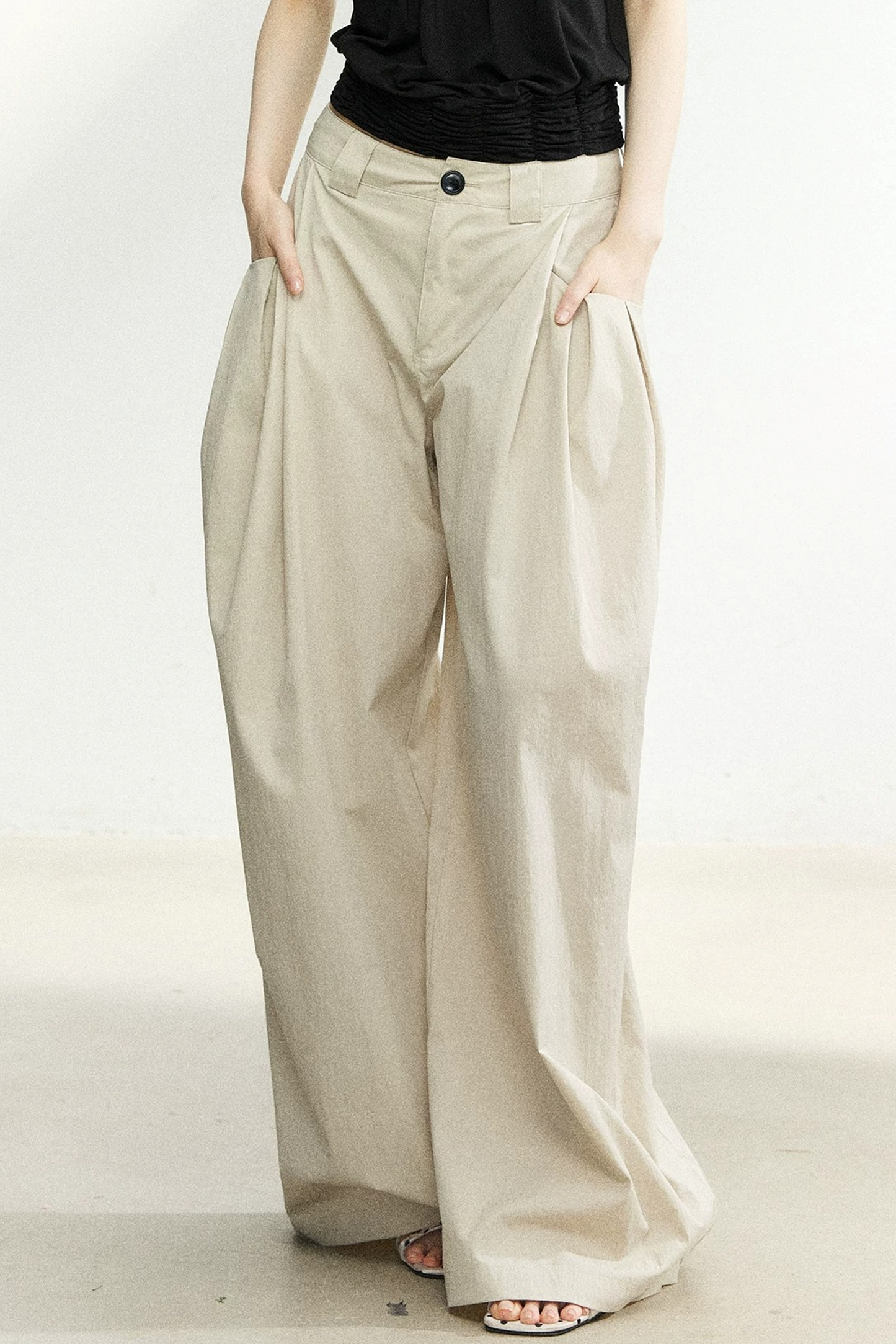 Summer High-Waisted Wide-Leg Pants
