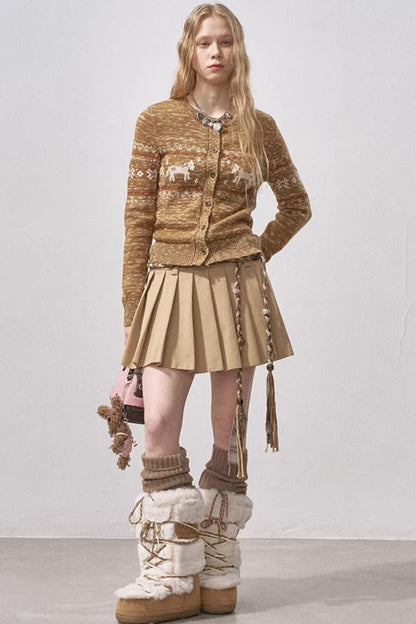 Fair Isle Floral Cardigan