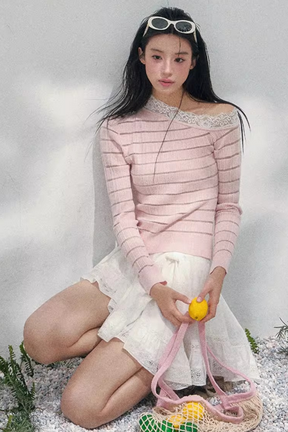 Ripples of Moonlight Lace Skirt