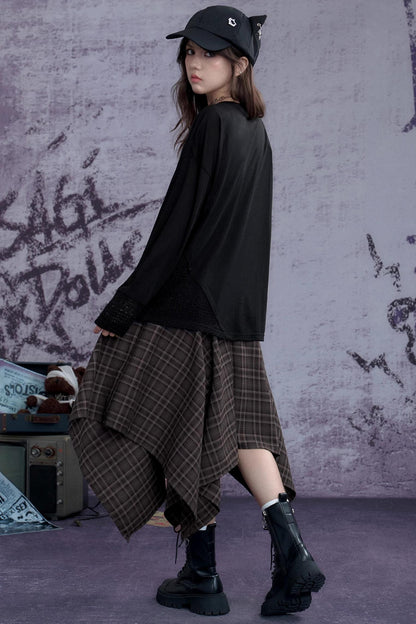 Fighting Spirit Knitted Long-Sleeved T-Shirt