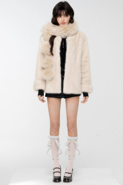 Slavic Aesthetics Fur-Cuffed Jacket