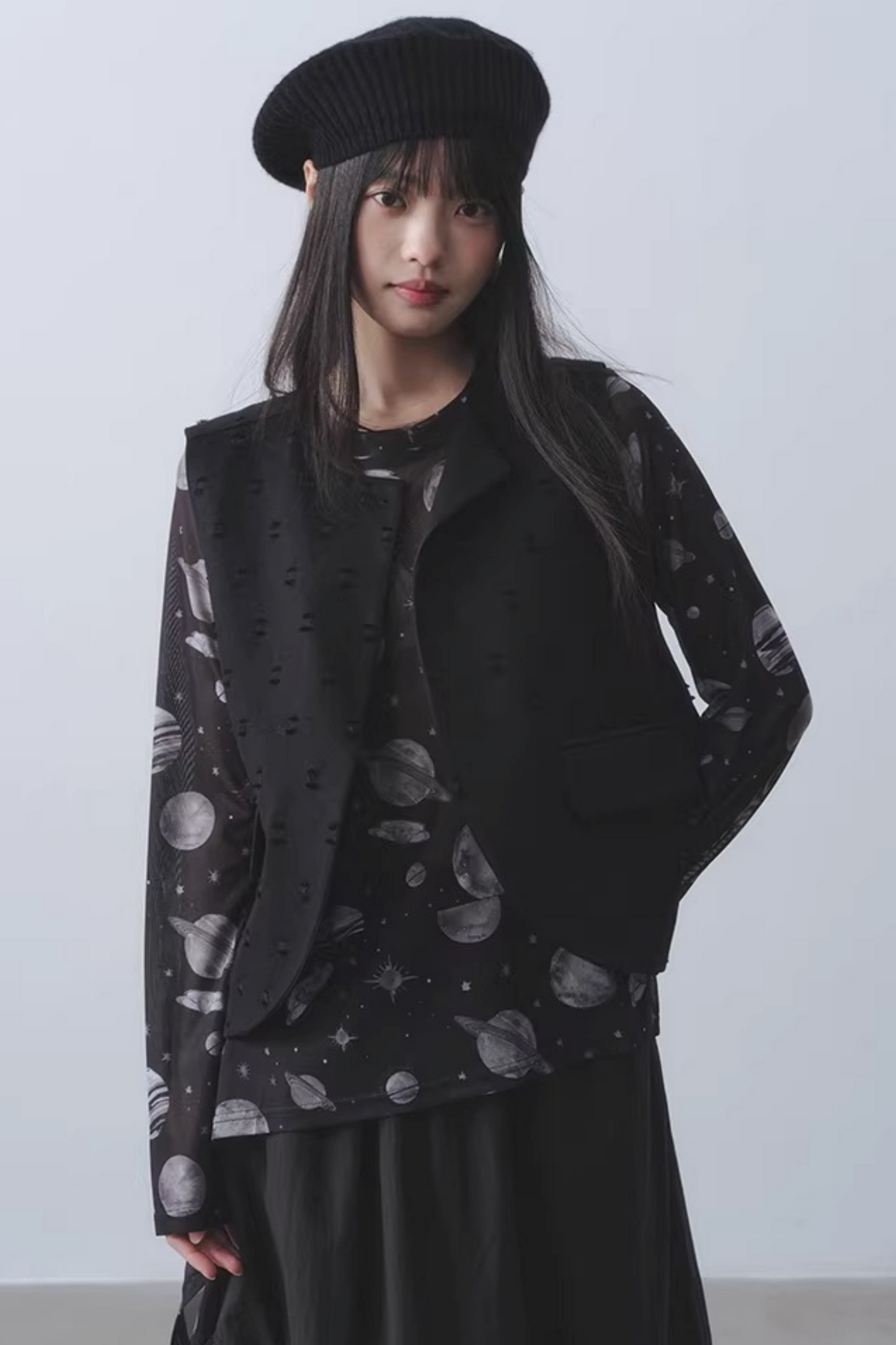 Dark Planet Sheer Top
