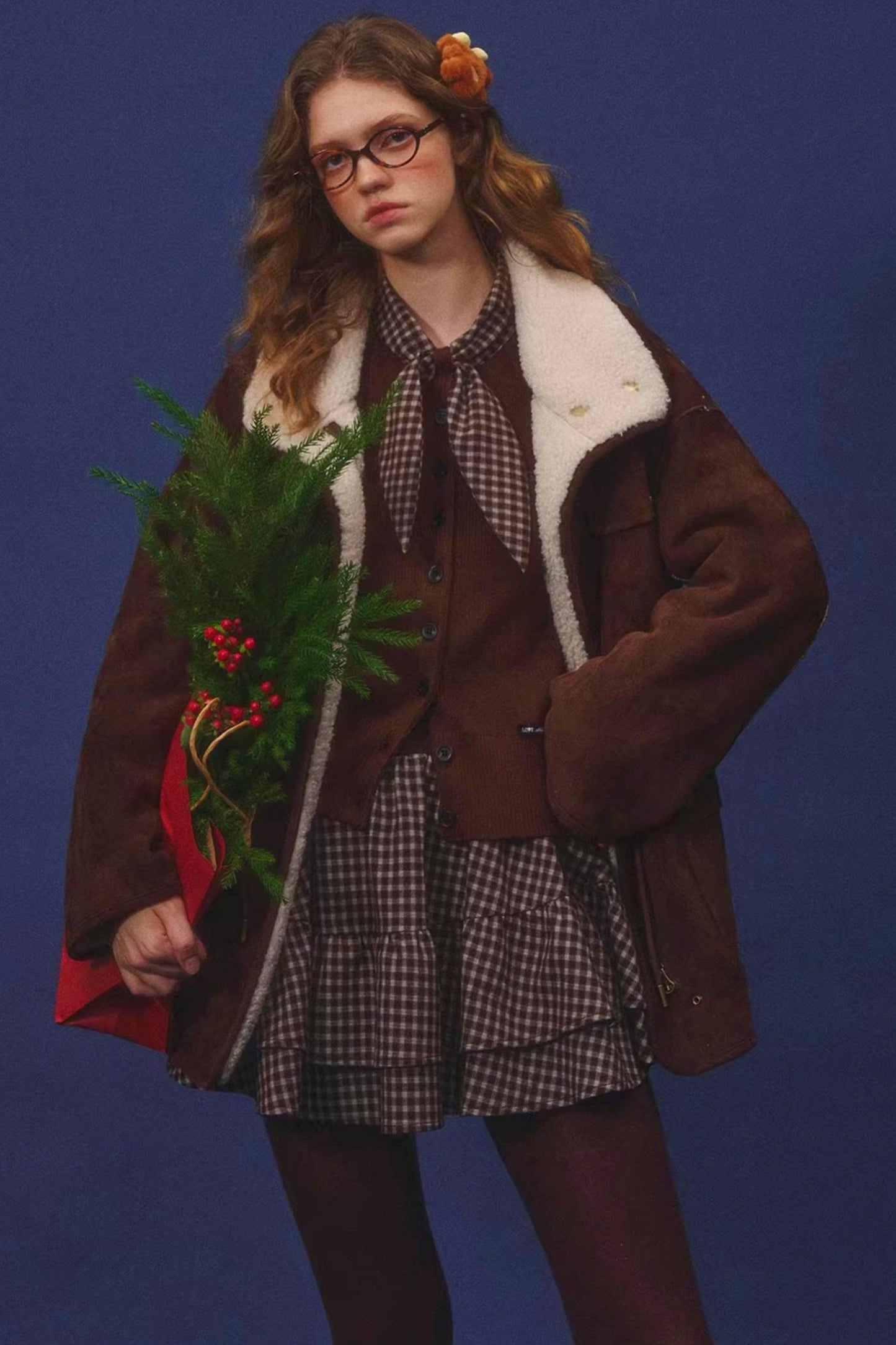 Reversible Lamb Wool Biker Jacket