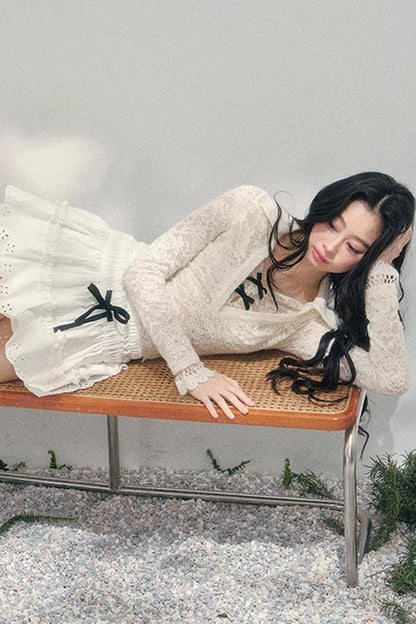 Blurred Focus Lace Top