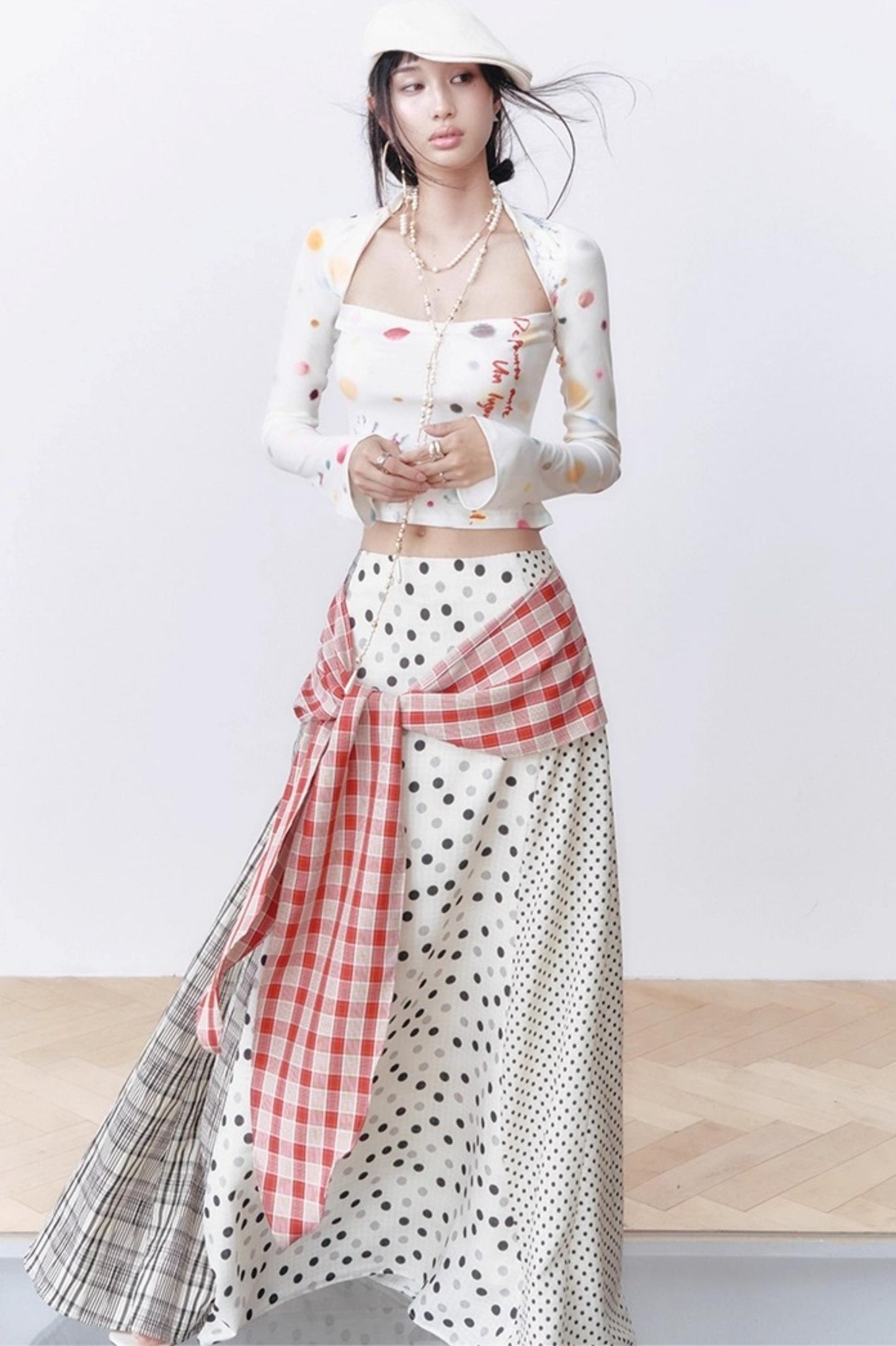 Blue Dot Long-Sleeved Shirt