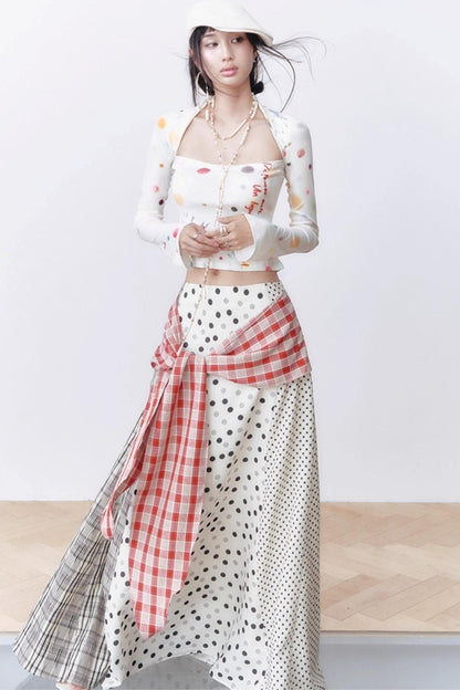 Blue Dot Long-Sleeved Shirt