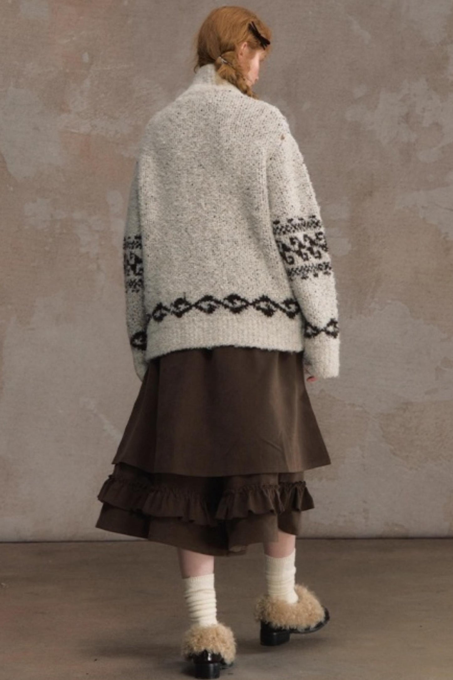 Shirred Culottes Loose Retro Skirt