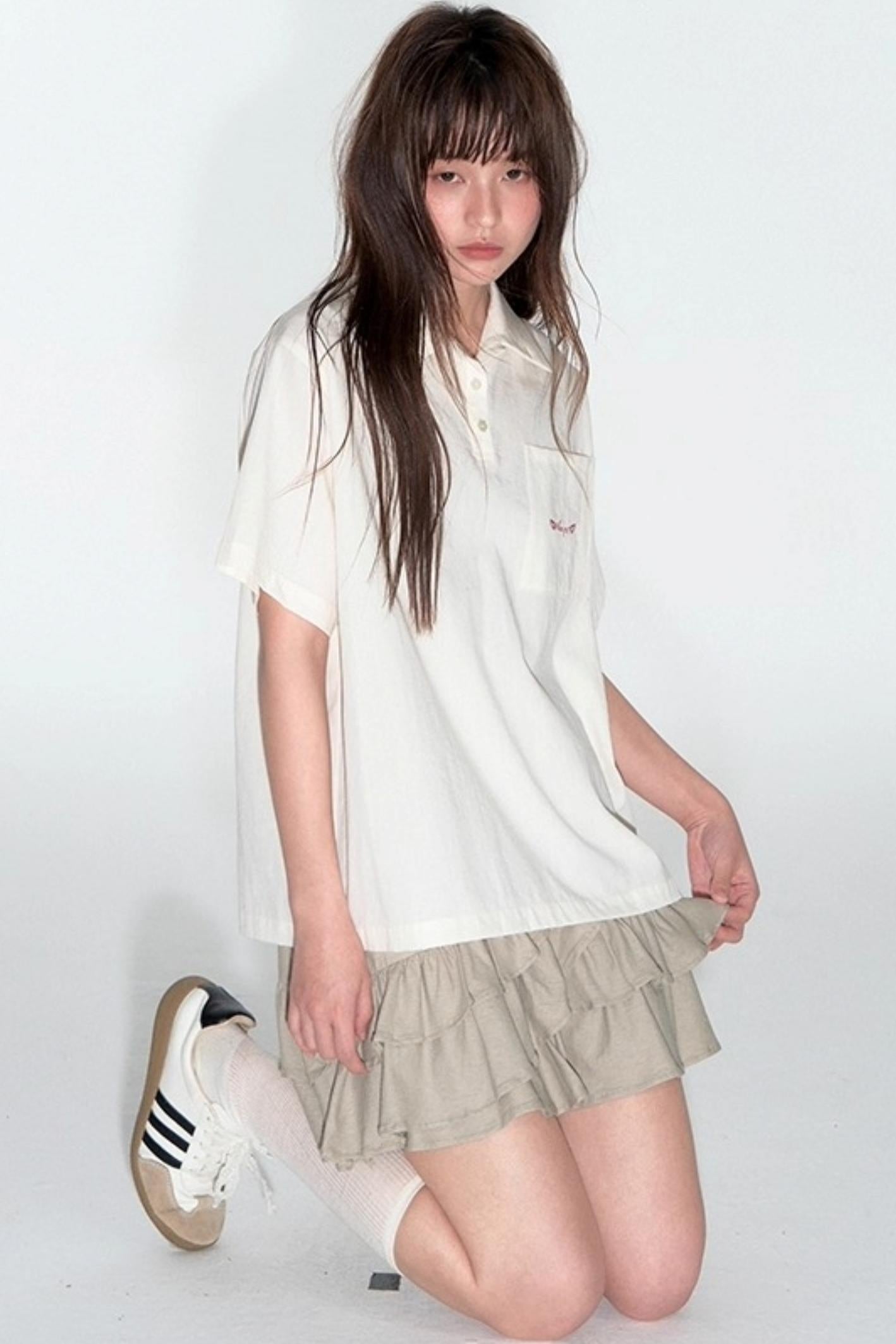 Summer Loose Polo Shirt