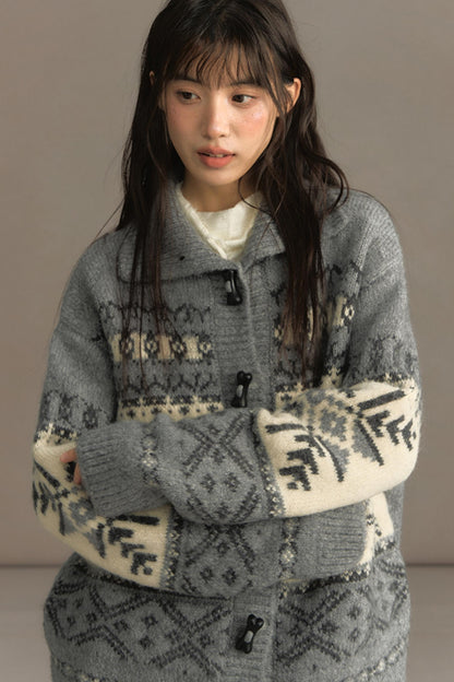 Vintage Lapel Cardigan