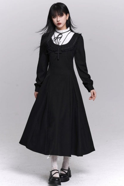 Gothic Black Long Dress