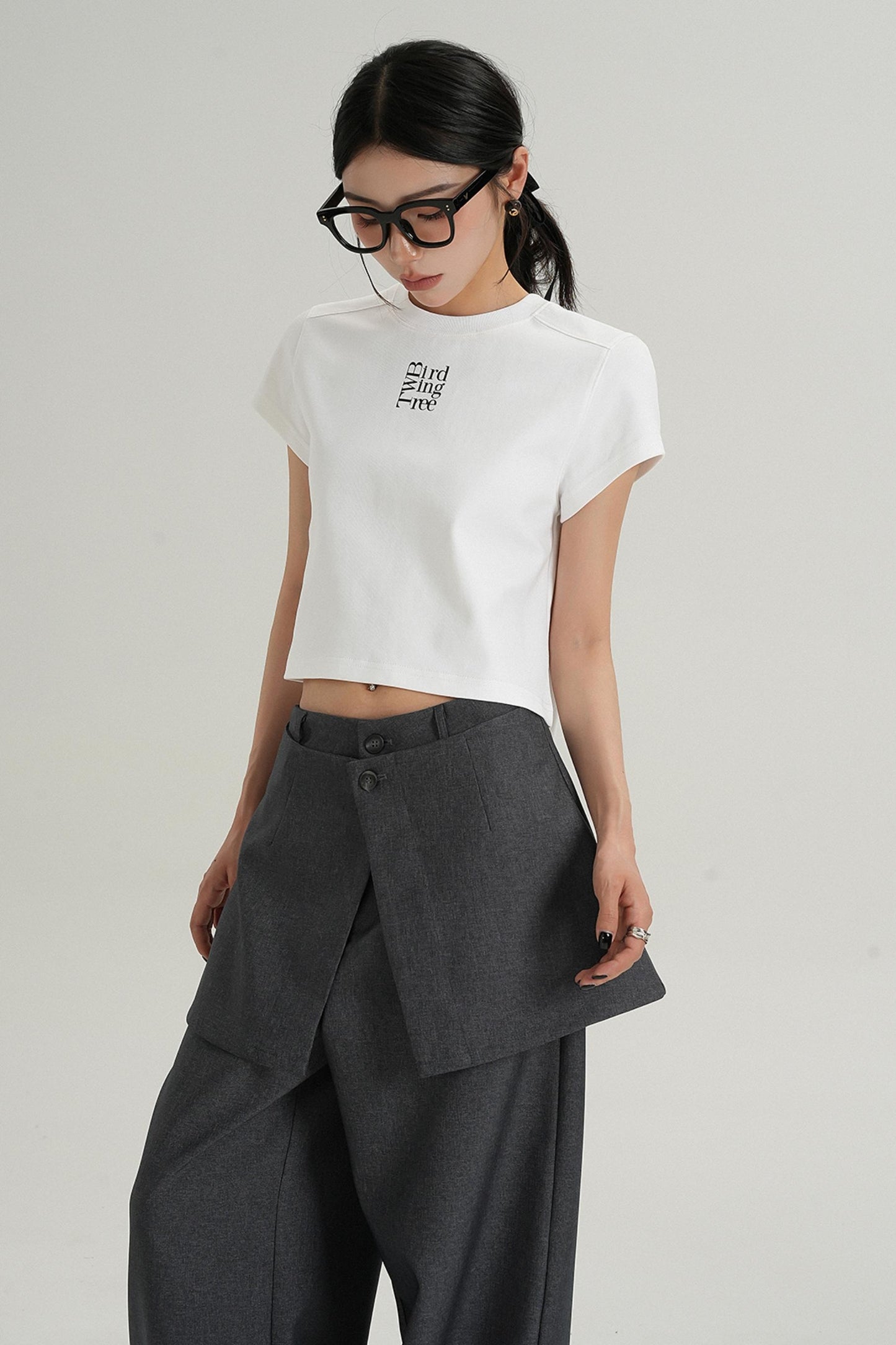 Chic High-Waist Crop Tee