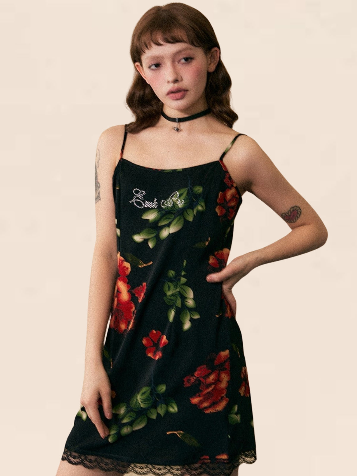 French Retro Slip Dress