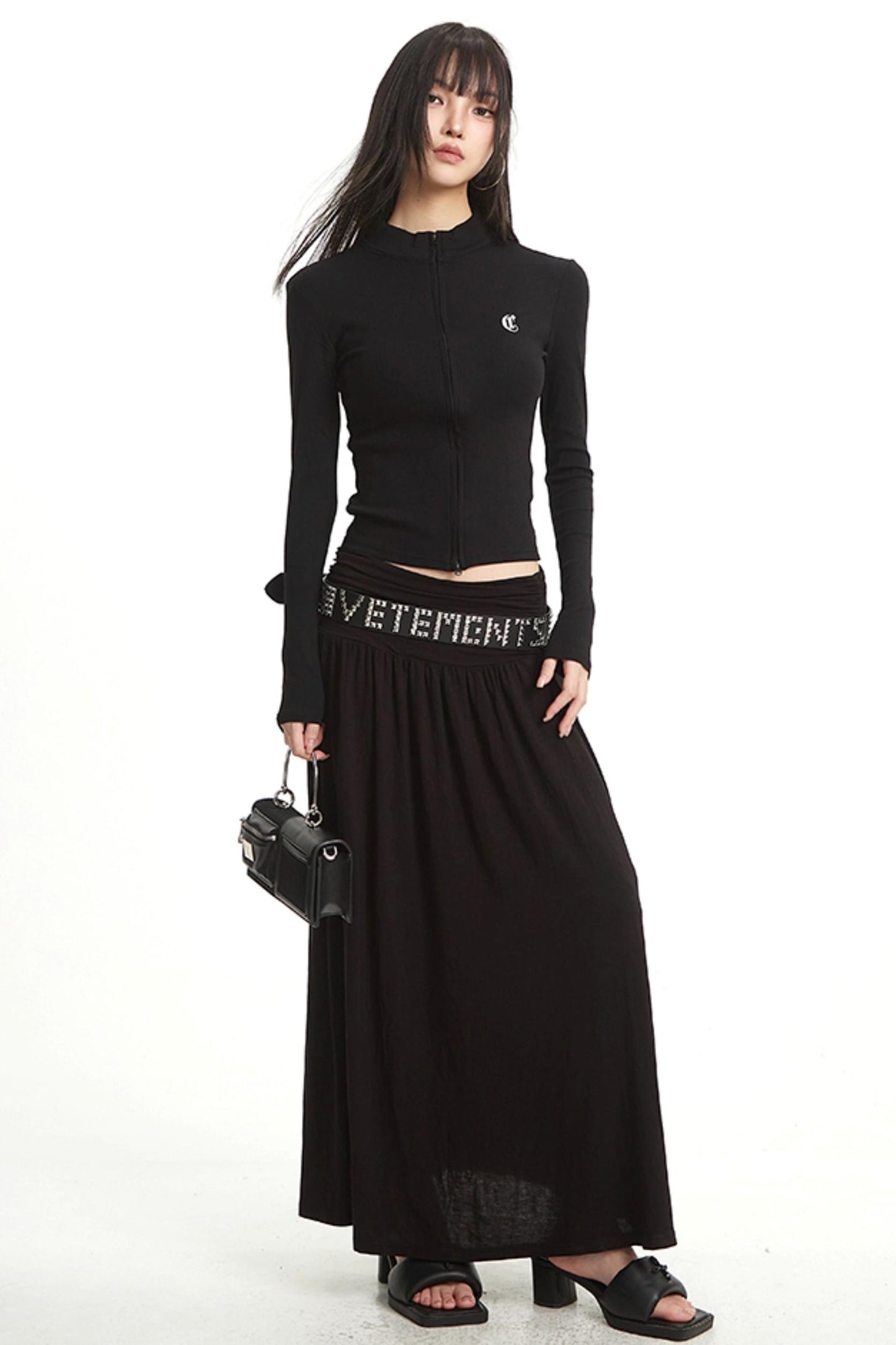 Sporty Slim Fit Zipper Top