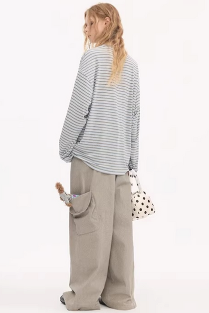 Pony Rope Embroidered Striped T-Shirt