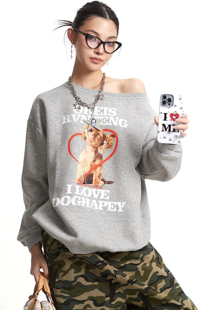 Vintage Lazy Sweatshirt