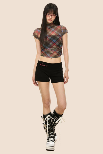 Retro Plaid Summer T-Shirt