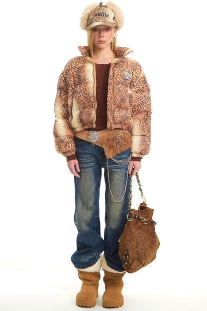 Retro Leopard Cotton Jacket