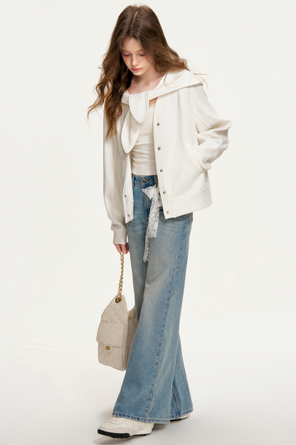 Romantic Lace Patchwork Jeans