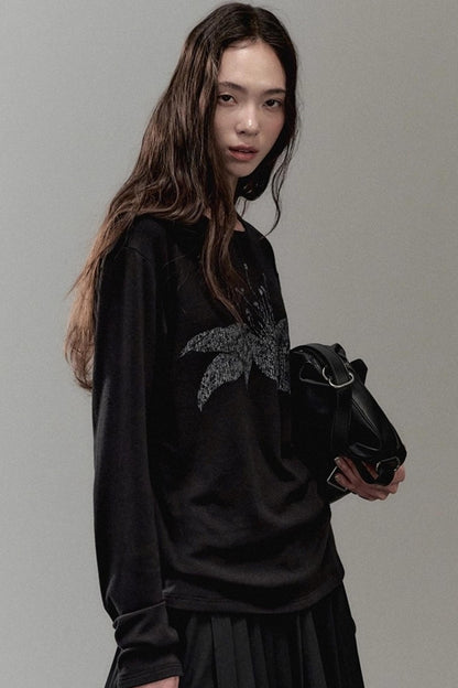 Floating Floral Crewneck Top