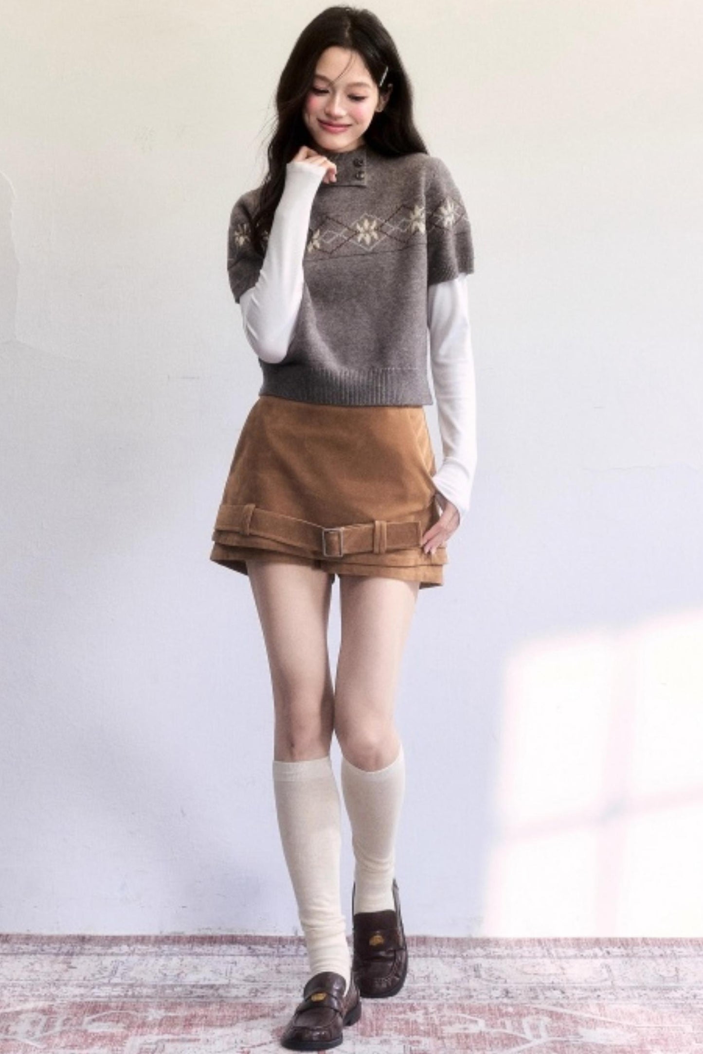Vintage Suede Winter Skirt
