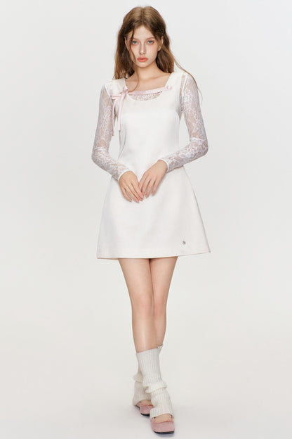 Lunar Elegance Swing Dress