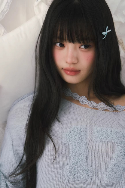 Jacquard Off-Shoulder Blouse