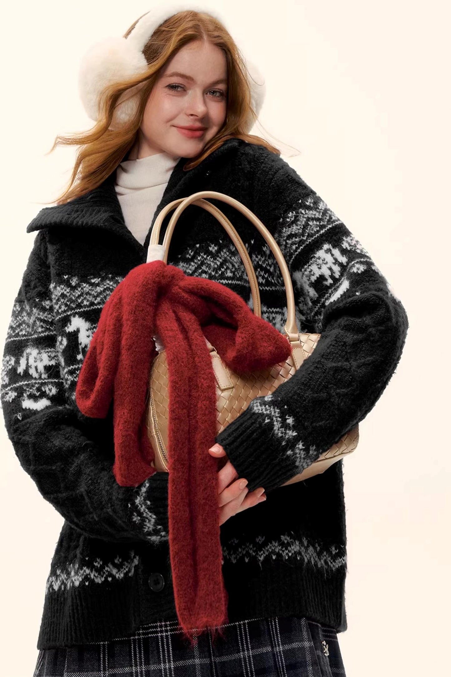 Fair Isle Knit Cardigan