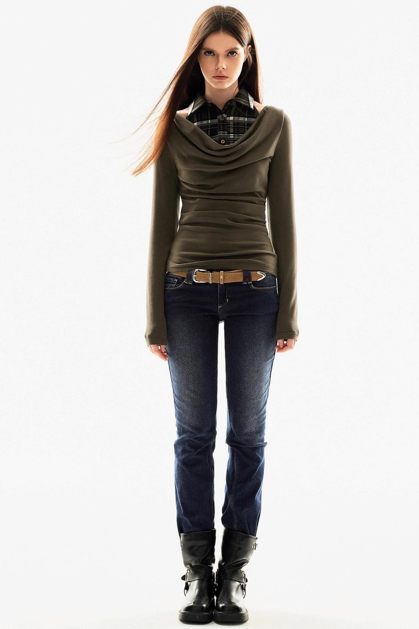 Unique Neckline Knitted Top