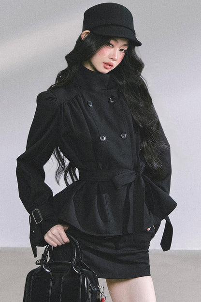 French Autumn Coat & Skirt Set-Up