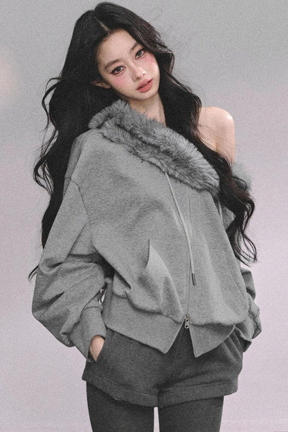 Nordic Winter Top Shorts Two-Piece Set-Up