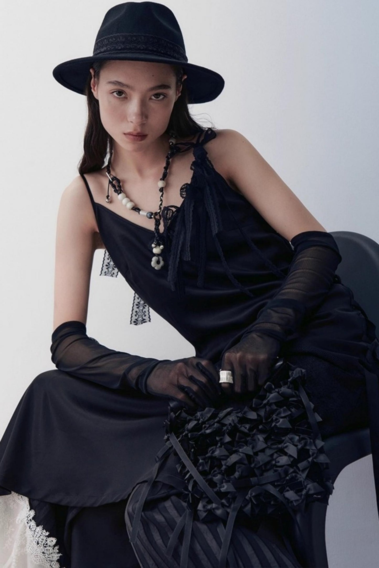 Heart Knitting Glass Necklace