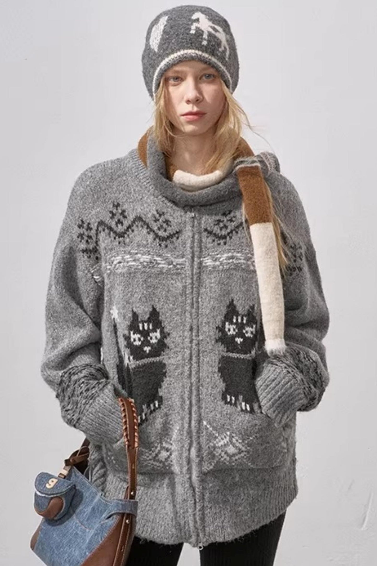 Noble Cat Knit Sweater