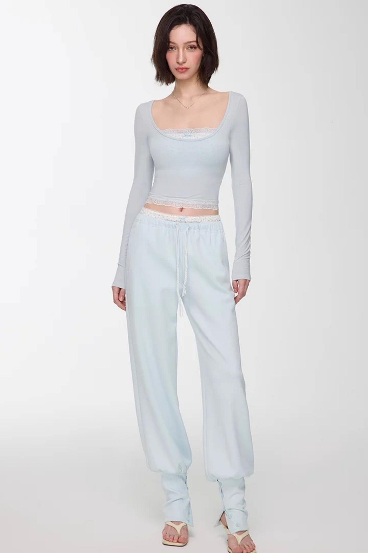 Modal Lace Slim Fit Top