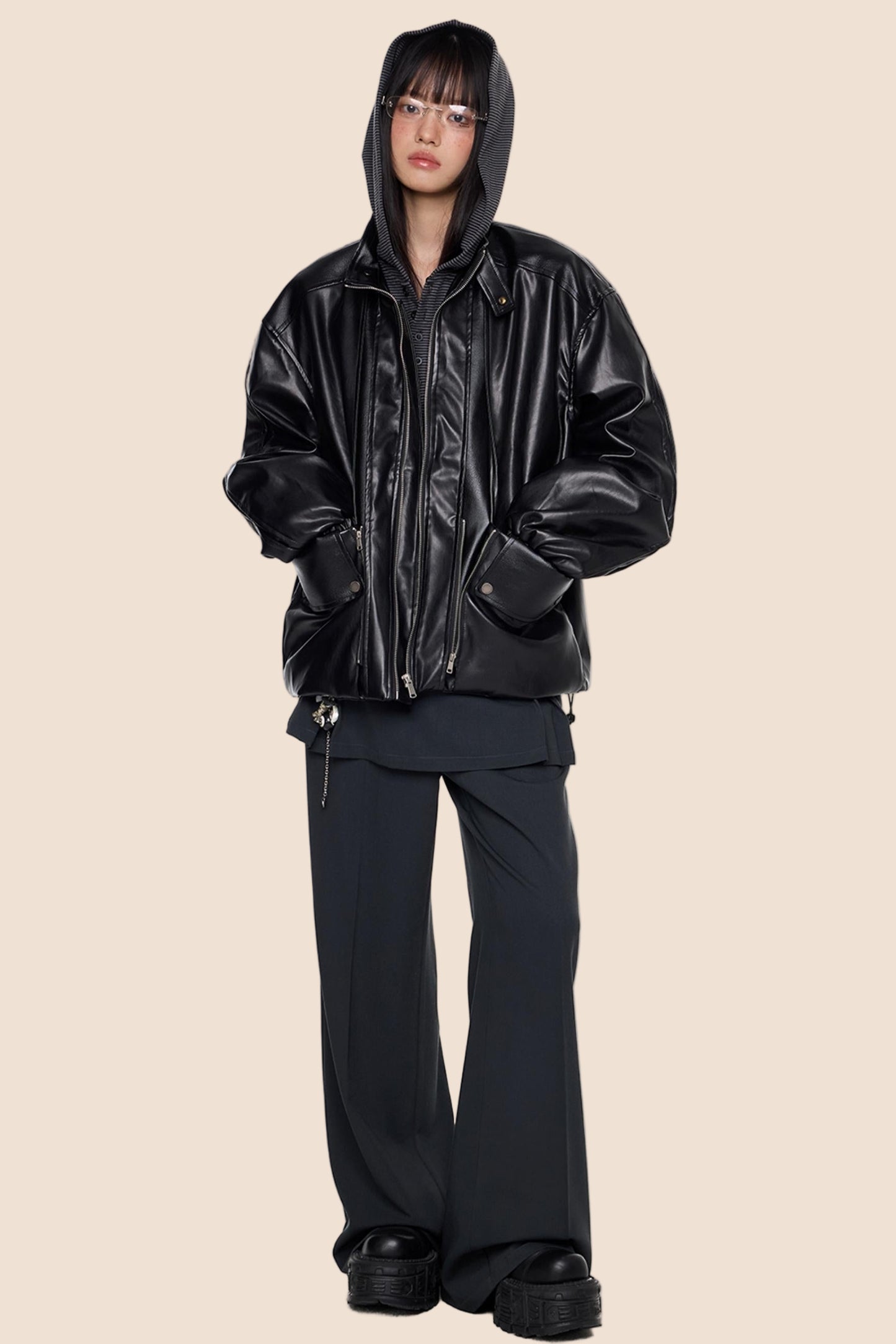 Autumn Vintage PU Leather Jacket