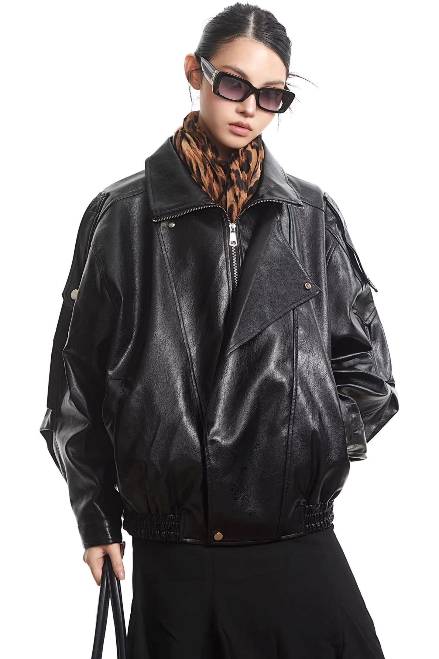 Retro Leather Motorcycle Jacket