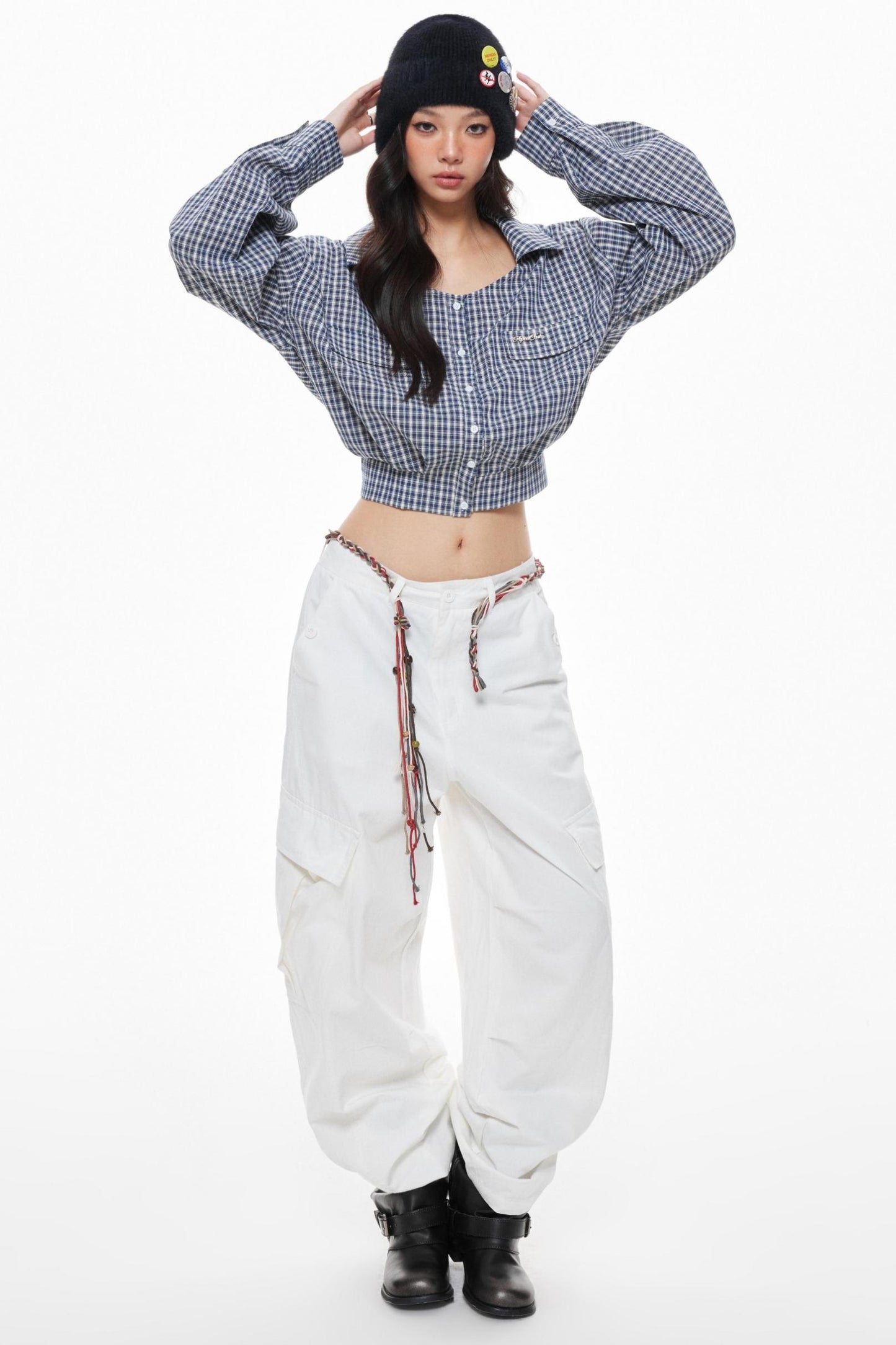 Orange Yellow Cargo Trousers