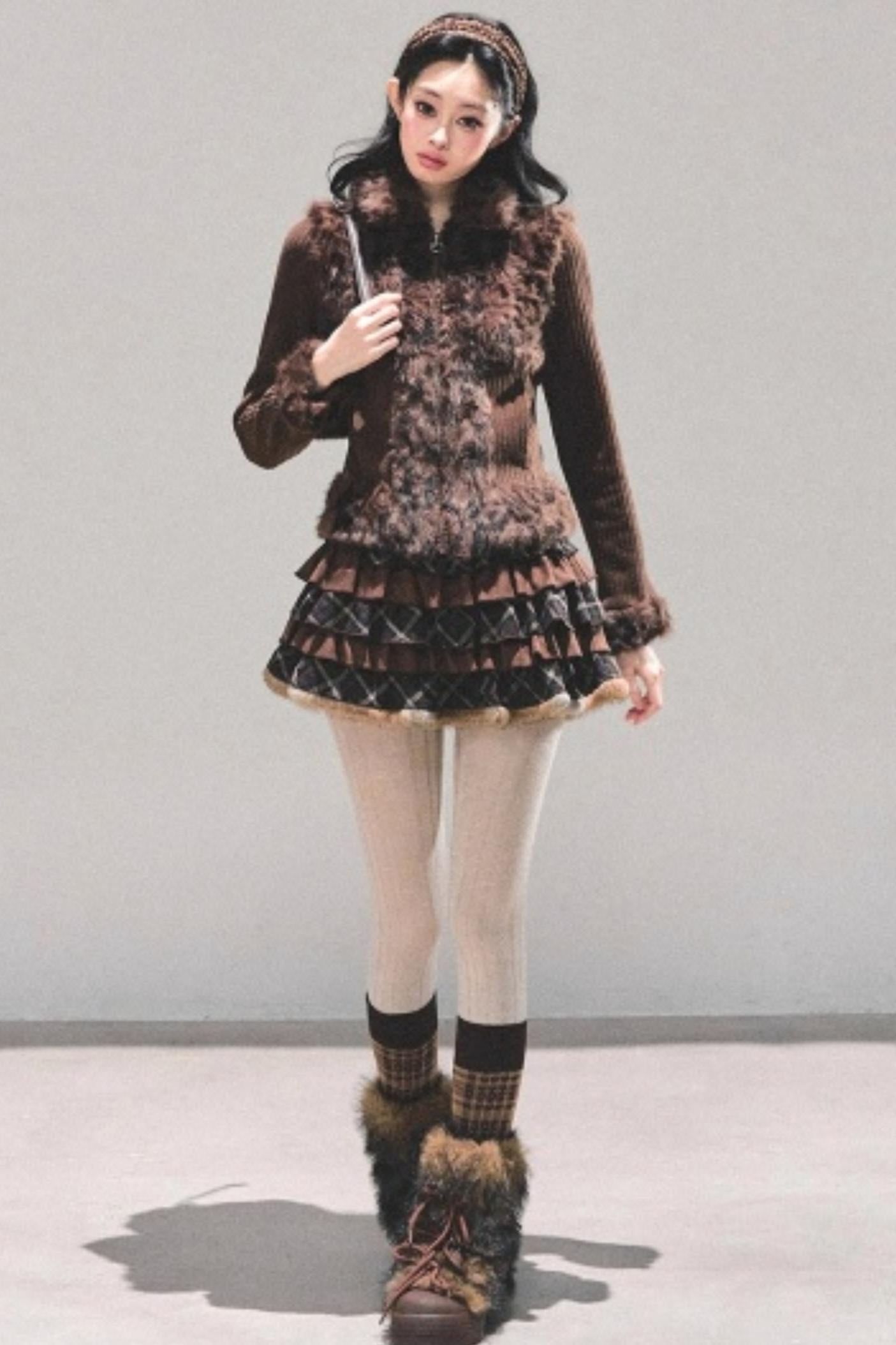 Leopard Print Silver Fox Jacket