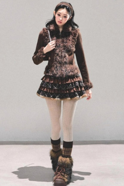 Leopard Print Silver Fox Jacket