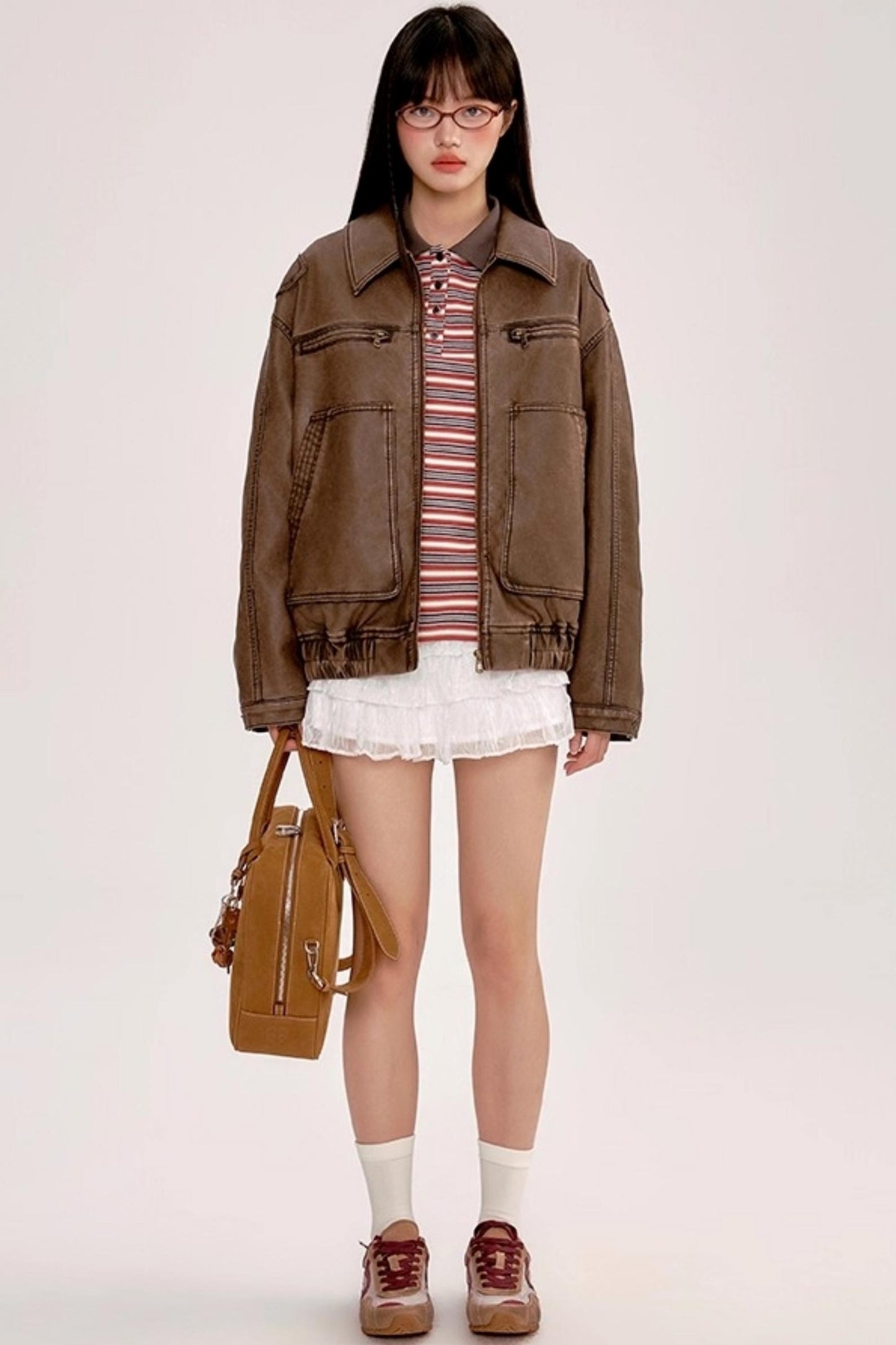 Retro Striped Polo Shirt