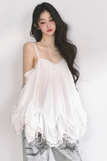 Chiffon Lace Doll Top