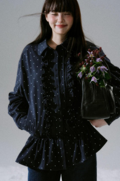 Polka Dot Twill Shirt