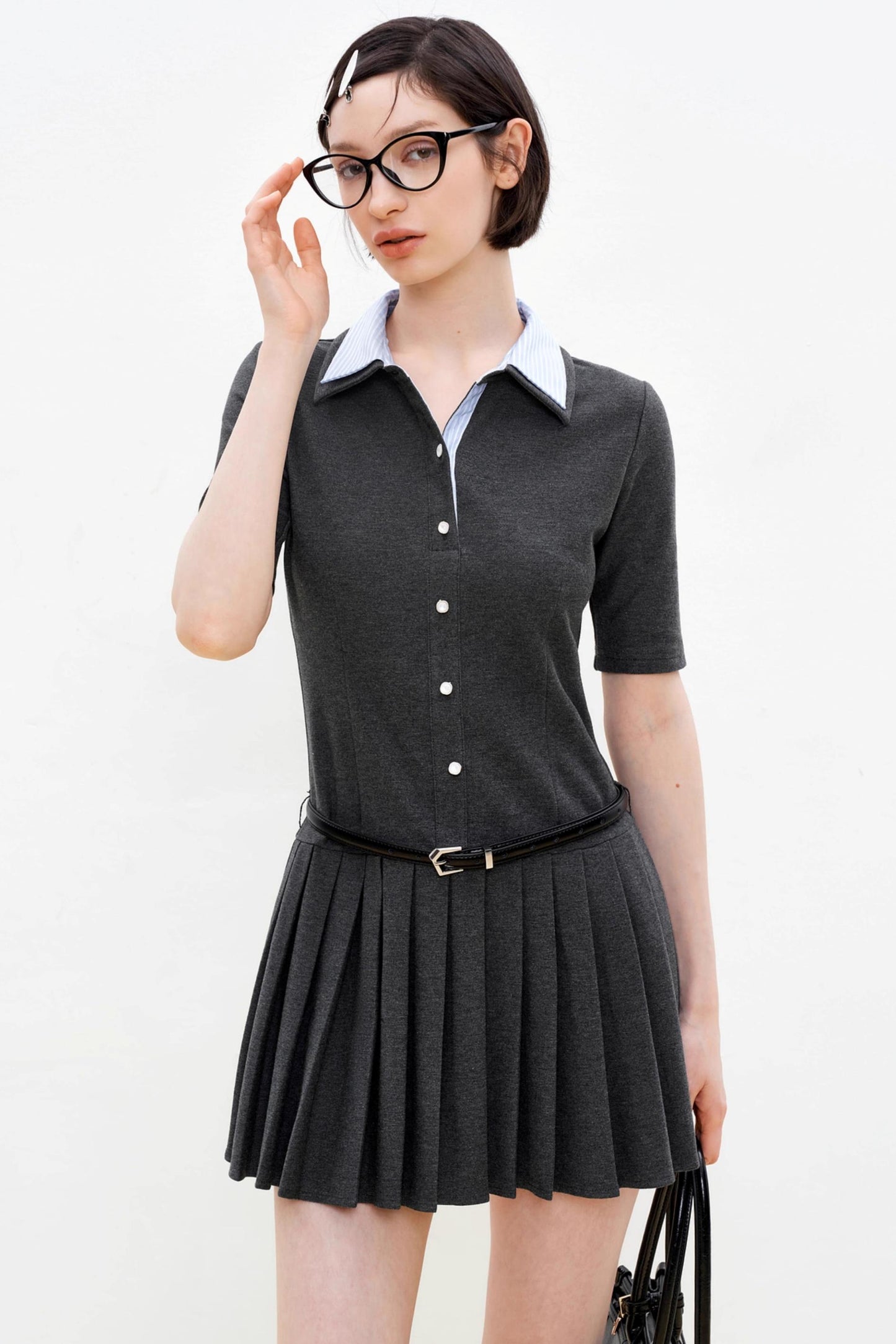 Summer Colorblock Polo Dress