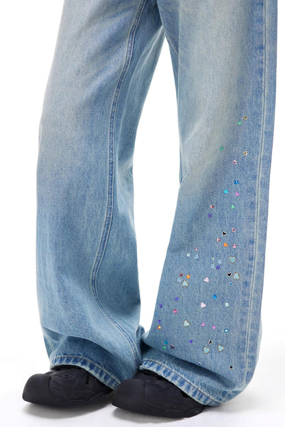 Flash Meteor Rhinestone Jeans