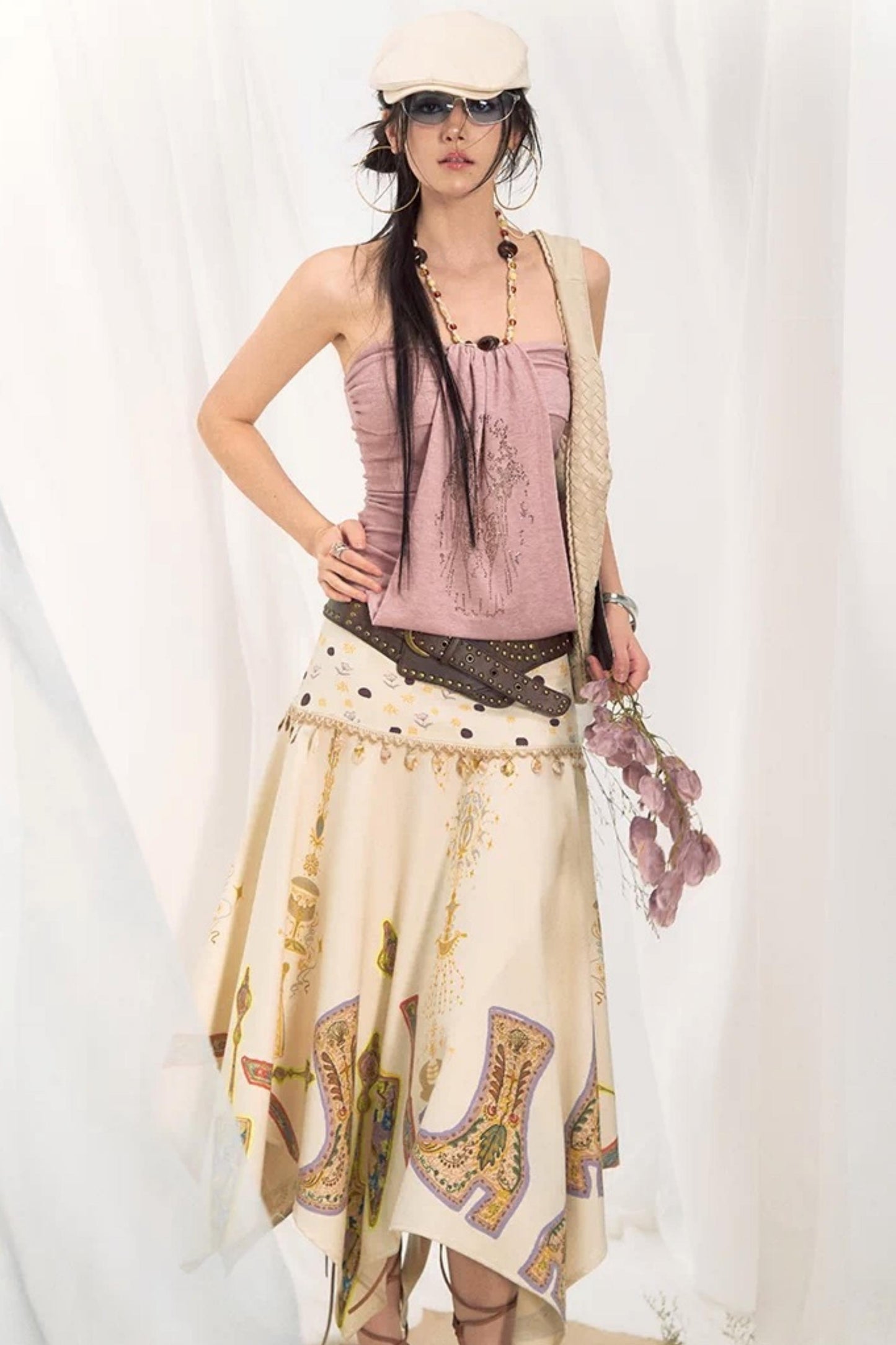 Tannite Shell Tassel Skirt